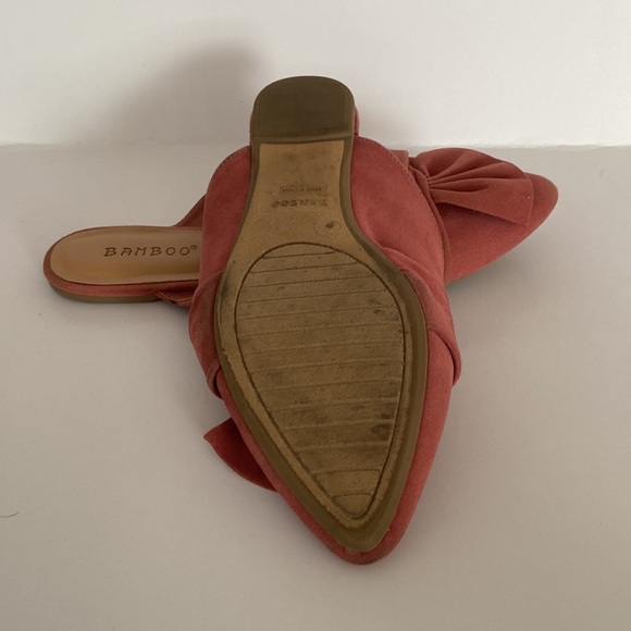 Rose coloured BAMBOO mules - Size 7.5 - Picture 5 of 5